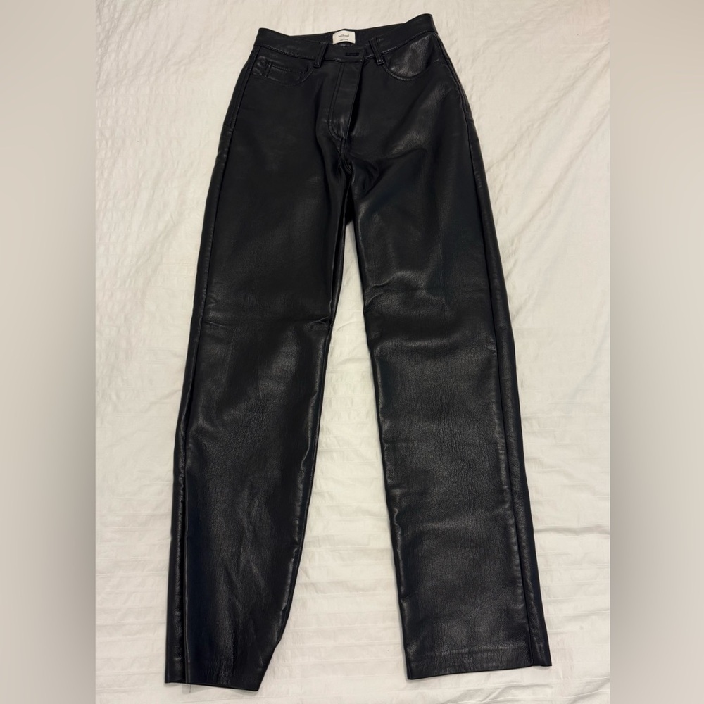 Aritzia Wilfred the Melina faux leather pants